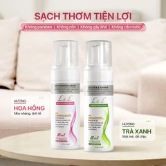 Tắm Gội Khô 2in1 L&L - Hương Trà Xanh & Hoa Hồng Pháp (160ml)