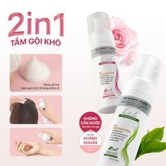 Combo 2 chai Tắm gội khô L&L - Hồng & Xanh (160ml x2)