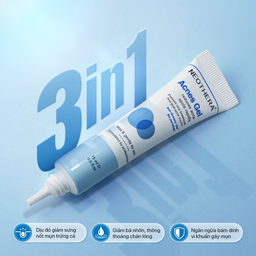 Combo 2 tuýp Neothera Acnes Gel (15ml x2)