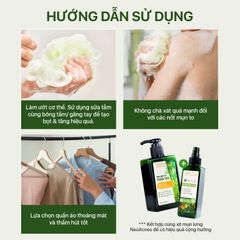 Sữa tắm mụn lưng, giảm nang lông, ngừa thâm mụn chiết xuất Tràm trà úc và trầu không NEOSKIN 250ml