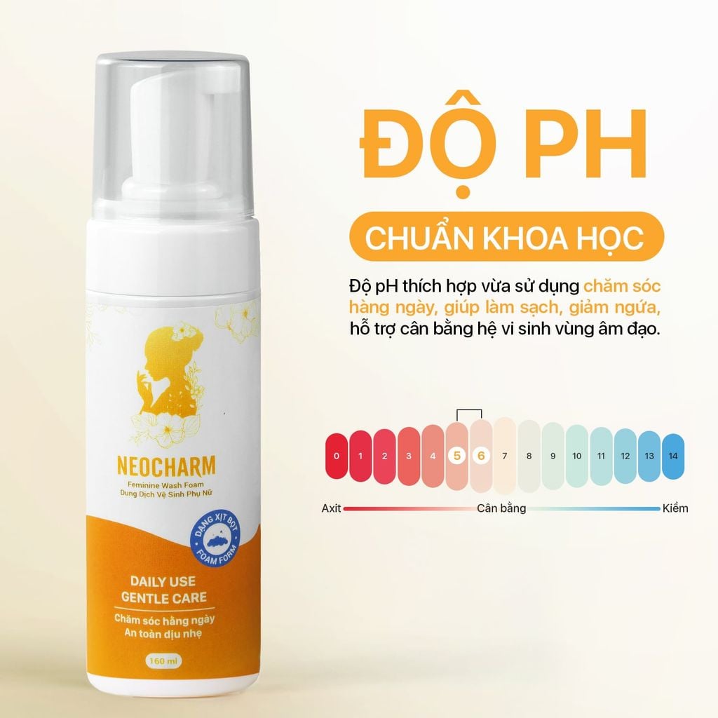Dung Dịch Vệ Sinh Phụ Nữ Tràm Trà Úc NeoCharm – Dạng Xịt Bọt (160ml)