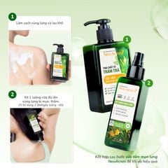Bộ Đôi Hỗ Trợ Giảm Mụn Lưng NEOACNES - Sữa Tắm & Xịt Giảm Mụn