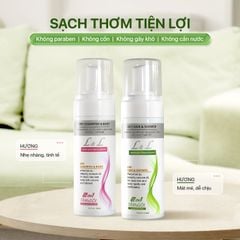 Tắm Gội Khô 2in1 L&L 160ml - Màu Xanh