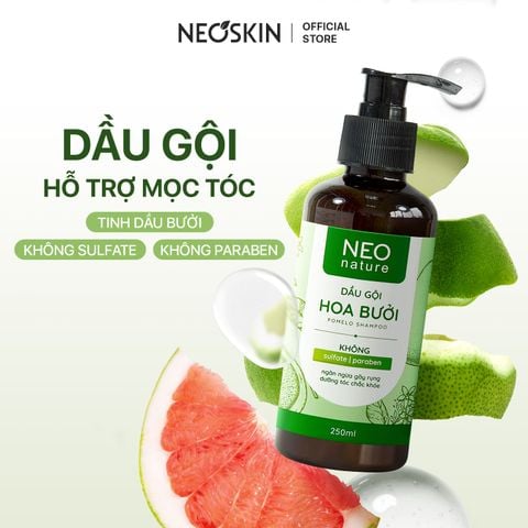 Dầu Gội Hoa Bưởi Neo Nature – Giảm Rụng & Hỗ Trợ Mọc Tóc (250ml)