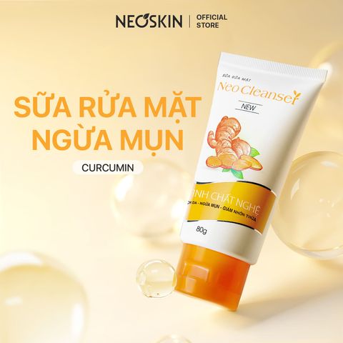 Sữa Rửa Mặt Nghệ NeoCleanser – Sạch Da, Kiểm Soát Nhờn, Ngừa Mụn Thâm (86g)