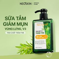 Sữa tắm mụn lưng, giảm nang lông, ngừa thâm mụn chiết xuất Tràm trà úc và trầu không NEOSKIN 250ml