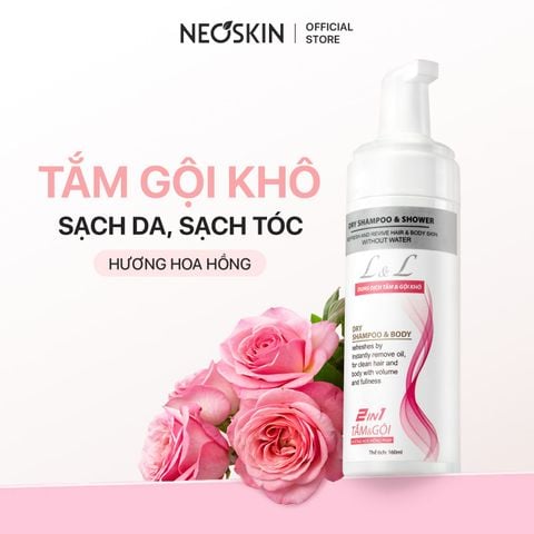 Tắm Gội Khô 2in1 L&L - Hương Trà Xanh & Hoa Hồng Pháp (160ml)