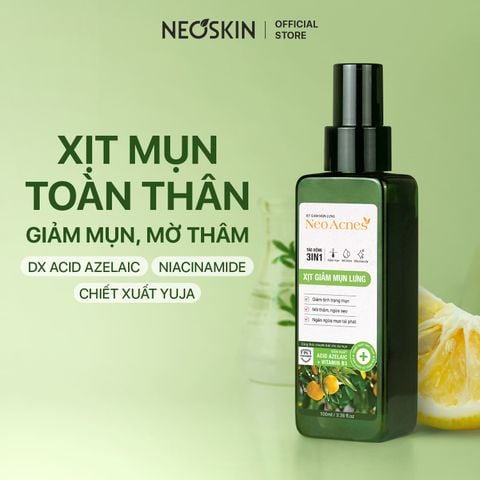 Xịt giảm mụn lưng, giảm thâm mụn, sạch mụn mờ thâm giảm viêm NeoAcnes 100ml