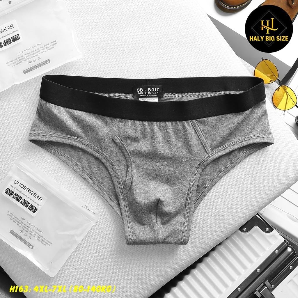 Quần lót tam giác nam cotton big size H163-lẻ