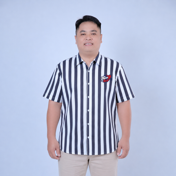 Áo sơ mi nam big size vải QC cao cấp kẻ sọc H1079