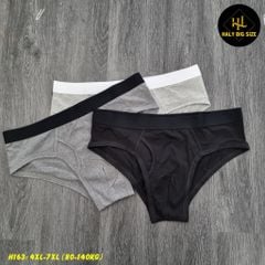 Set 3 quần lót tam giác nam cotton big size H163