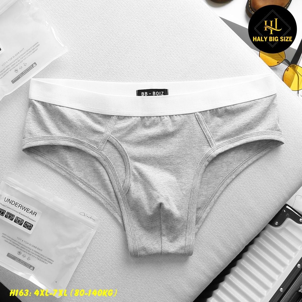 Quần lót tam giác nam cotton big size H163-lẻ