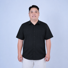 Áo sơ mi nam big size trắng đen có túi H105