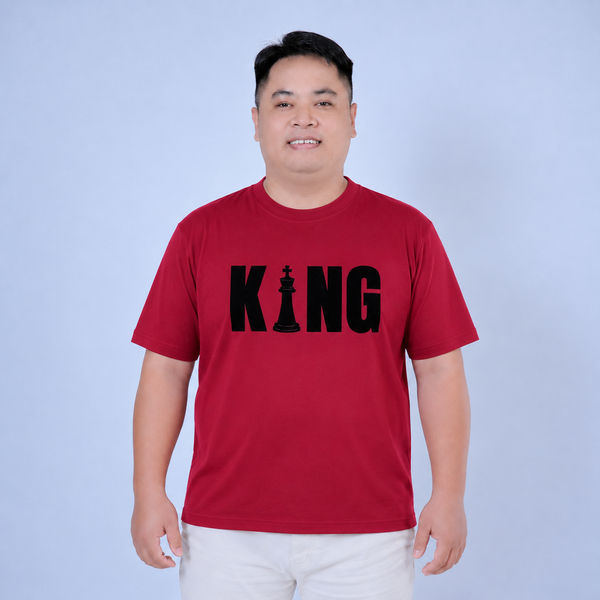 Áo thun nam big size in KING đẹp mắt P023