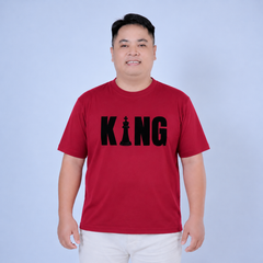 Áo thun nam big size in KING đẹp mắt P023