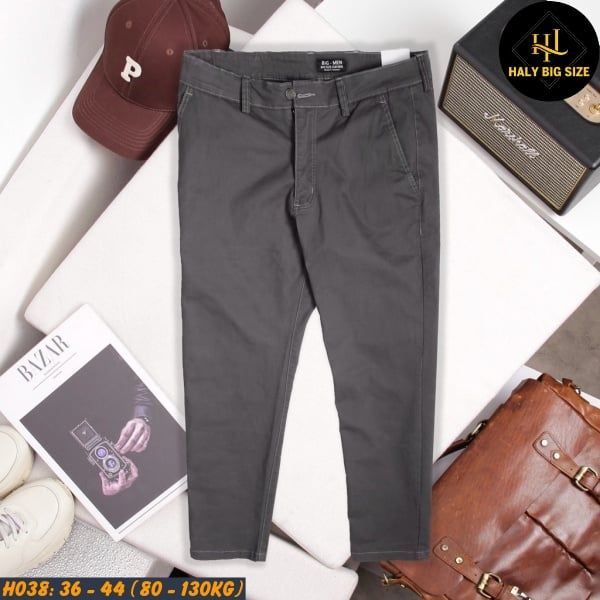 Quần kaki nam big size công sở H038
