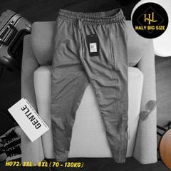 Quần jogger thun nam big size trơn H072