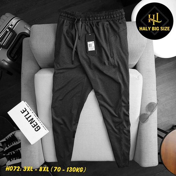 Quần jogger thun nam big size trơn H072