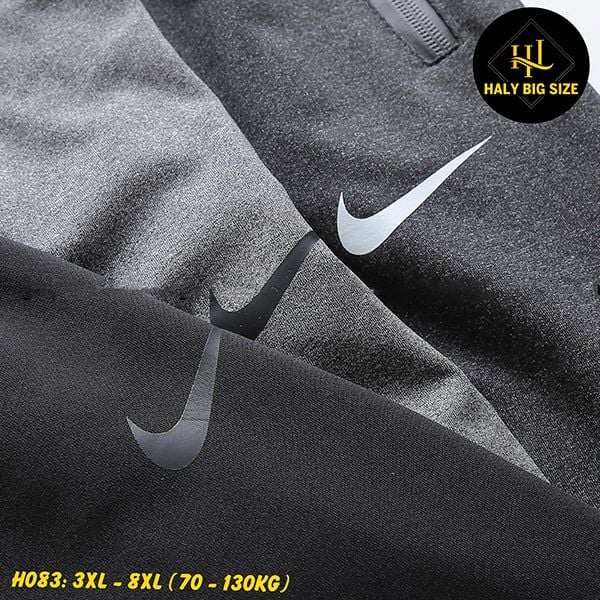 Quần jogger thun nam big size trơn ống túm H083