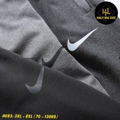 Quần jogger thun nam big size trơn ống túm H083