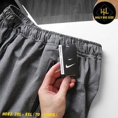 Quần jogger thun nam big size trơn ống túm H083