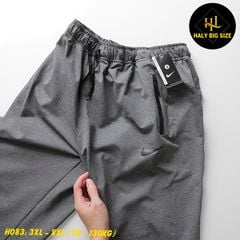 Quần jogger thun nam big size trơn ống túm H083