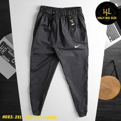 Quần jogger thun nam big size trơn ống túm H083