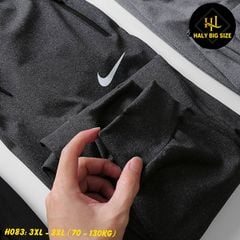 Quần jogger thun nam big size trơn ống túm H083