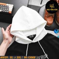 Áo khoác hoodie nam big size nỉ phối màu POWERUP trẻ trung H1038