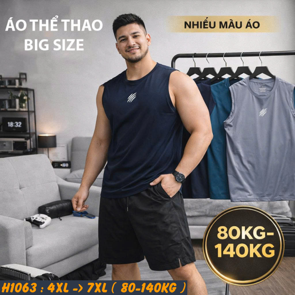 Áo thun lạnh ba lỗ nam big size in họa tiết cào H1063