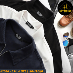 Đồ bộ nam big size polo khóa kéo vải tổ ong H1066