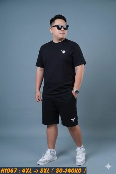 Đồ bộ nam big size cotton in hình cá tính H1067