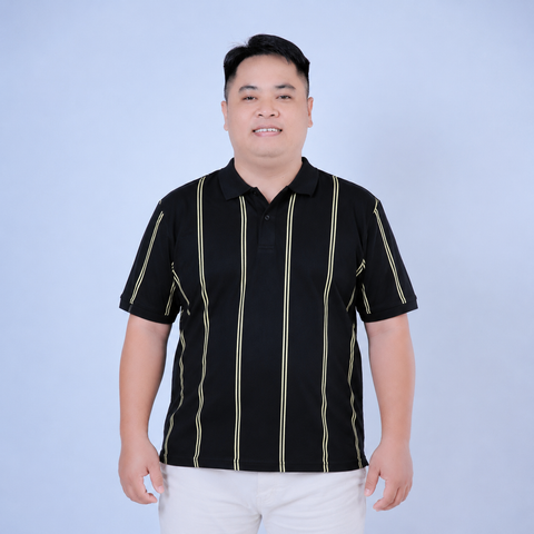 Áo polo nam big size cotton phối sọc lịch lãm H1075