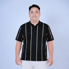 Áo polo nam big size cotton phối sọc lịch lãm H1075
