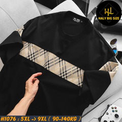 Đồ bộ nam big size sọc tartan chất vải Umi co giãn H1076