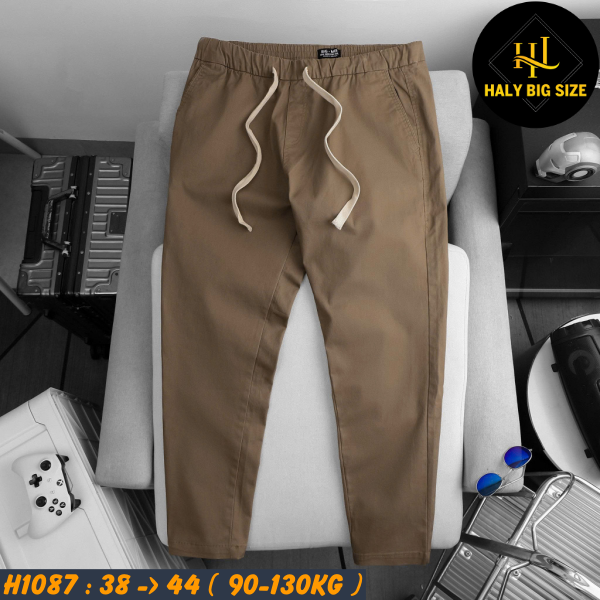 Quần kaki nam big size lưng thun co giãn H1087
