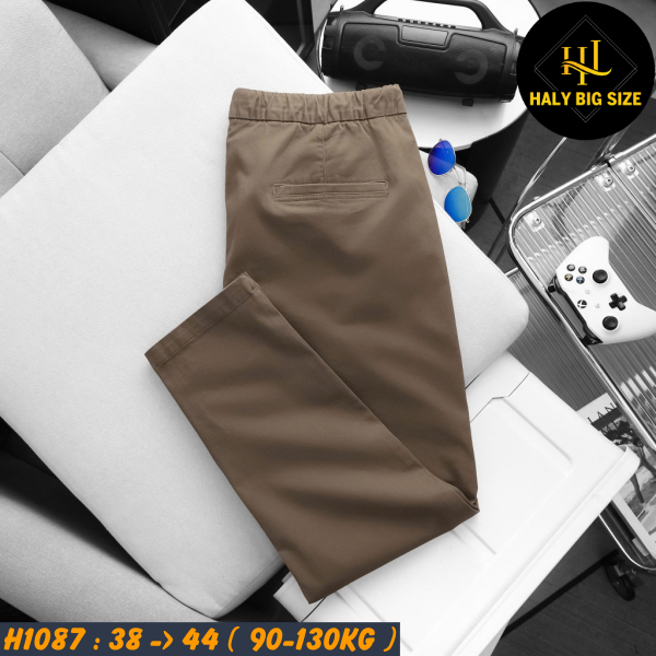 Quần kaki nam big size lưng thun co giãn H1087