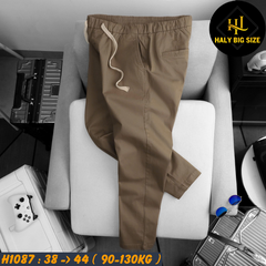 Quần kaki nam big size lưng thun co giãn H1087