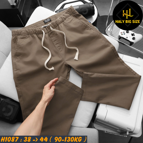 Quần kaki nam big size lưng thun co giãn H1087