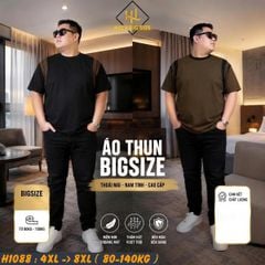 Áo thun nam big size chất tổ ong thoáng mát H1088