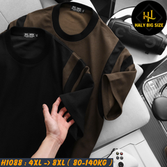 Áo thun nam big size chất tổ ong thoáng mát H1088