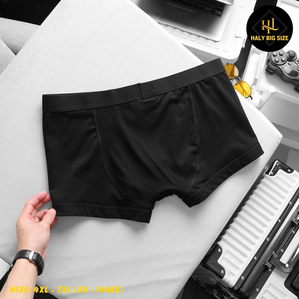 Set 3 quần lót đùi nam cotton big size H130