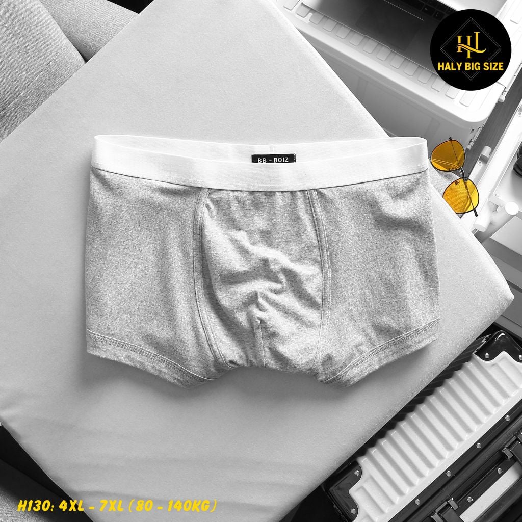 Set 3 quần lót đùi nam cotton big size H130