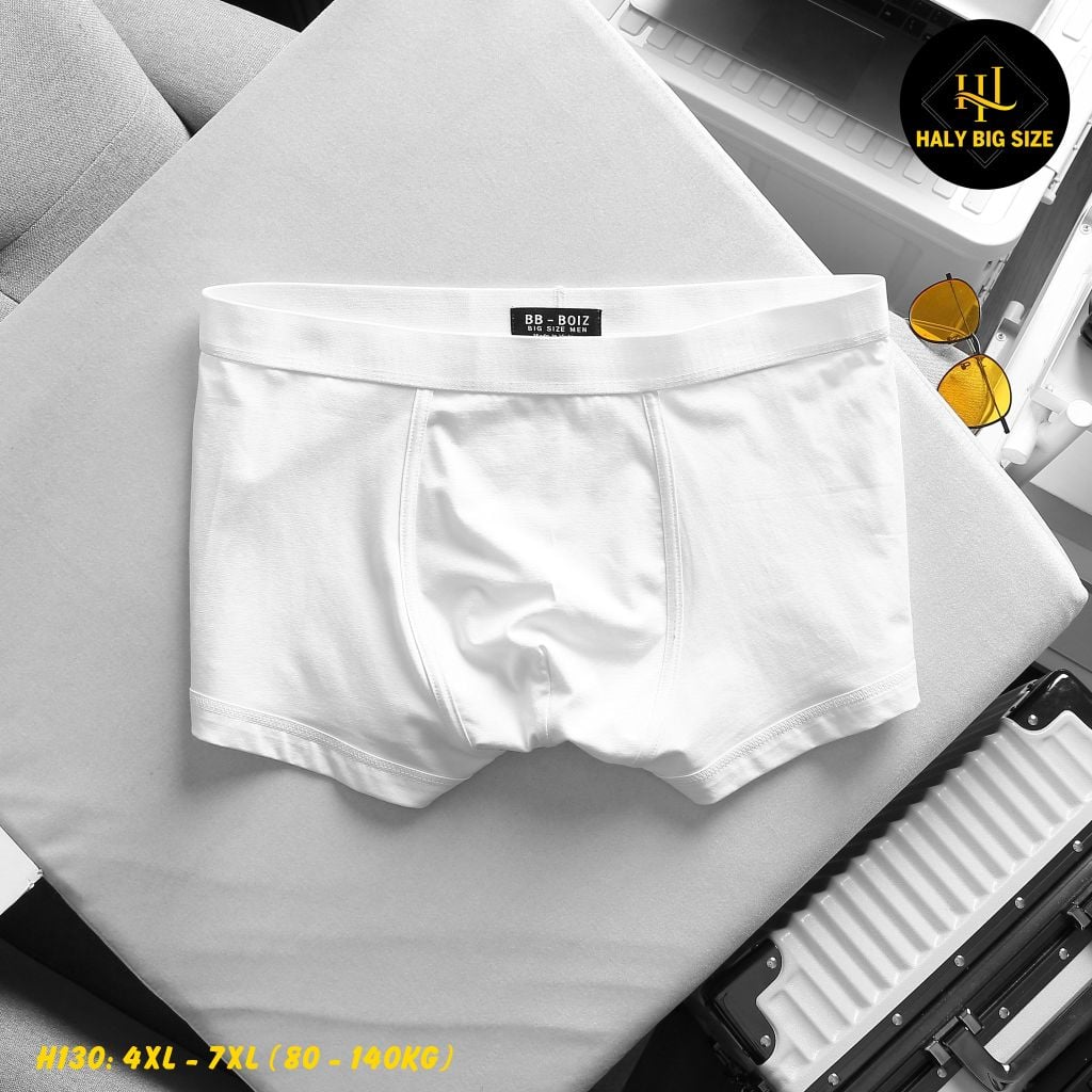 Set 3 quần lót đùi nam cotton big size H130