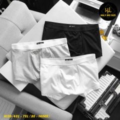 Set 3 quần lót đùi nam cotton big size H130