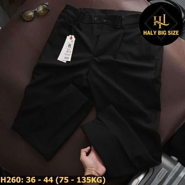 Quần tây nam big size lưng phối thun H260