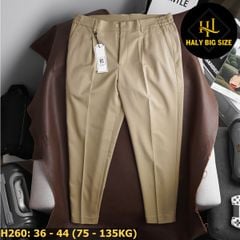 Quần tây nam big size lưng phối thun H260