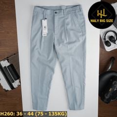 Quần tây nam big size lưng phối thun H260