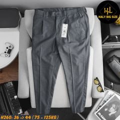 Quần tây nam big size lưng phối thun H260