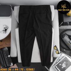 Quần tây nam big size lưng phối thun H260